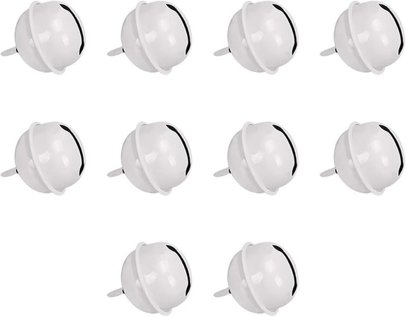 Light Pink Christmas Tree Hanging Bells 10PCS for Crafts Party Decorations - Image 1